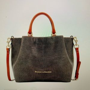 Dooney and Burke Large embossed Barlow